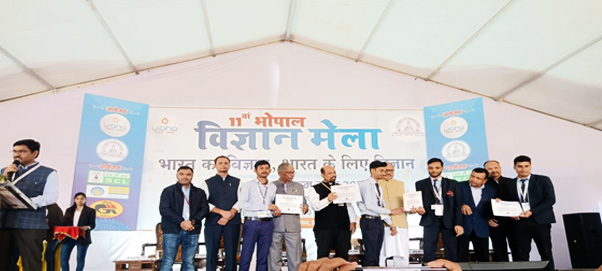 Winning Consolation Prize in 11th Vigyan Mela 2024-25 Organized by MPCST Bhopal