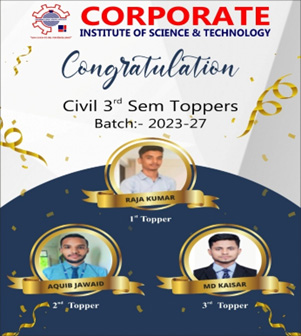 Congratulations to our Toppers