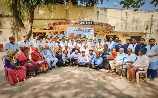 Visit to Aasra Old Age home